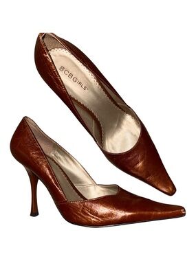 BCBGirls Metallic Copper Pointed-Toe Stiletto Pumps
